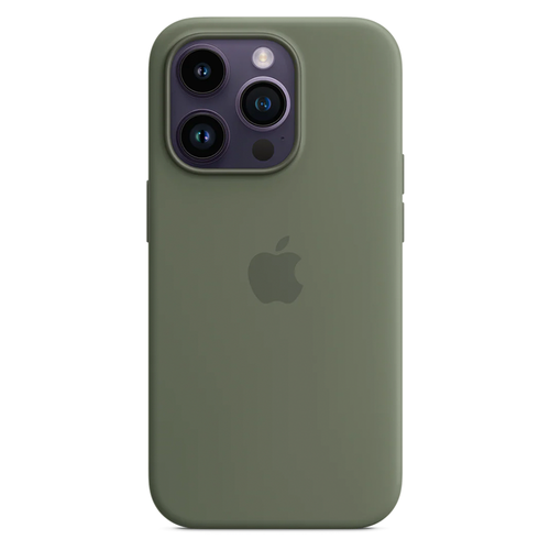Силиконовый чехол с поддержкой MagSafe Apple Silicone Case для iPhone 14 Pro, Olive (Оливковый)