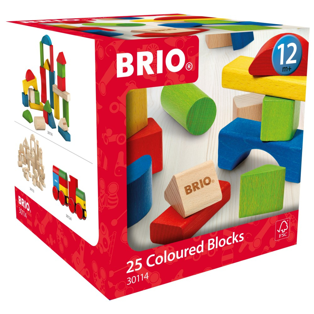 Brio - Набор 25 деревянных блоков 30114