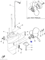 Втулка гребного вала для Yamaha 9,9 / 15