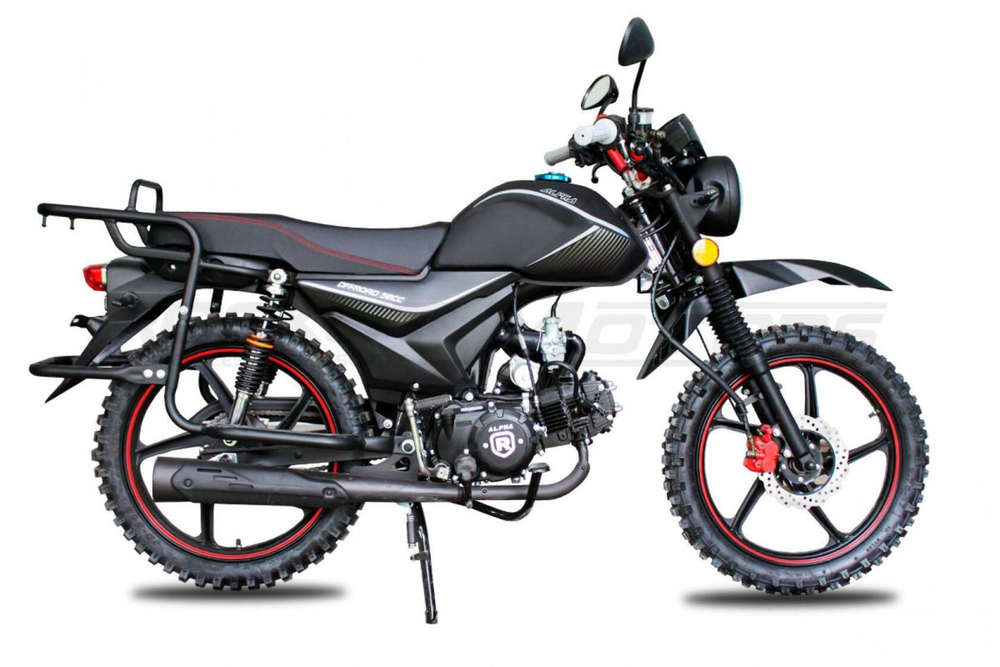Мопед ROCKOT ALPHA OFFROAD M-11 LUX+ (LED) (черный матовый)