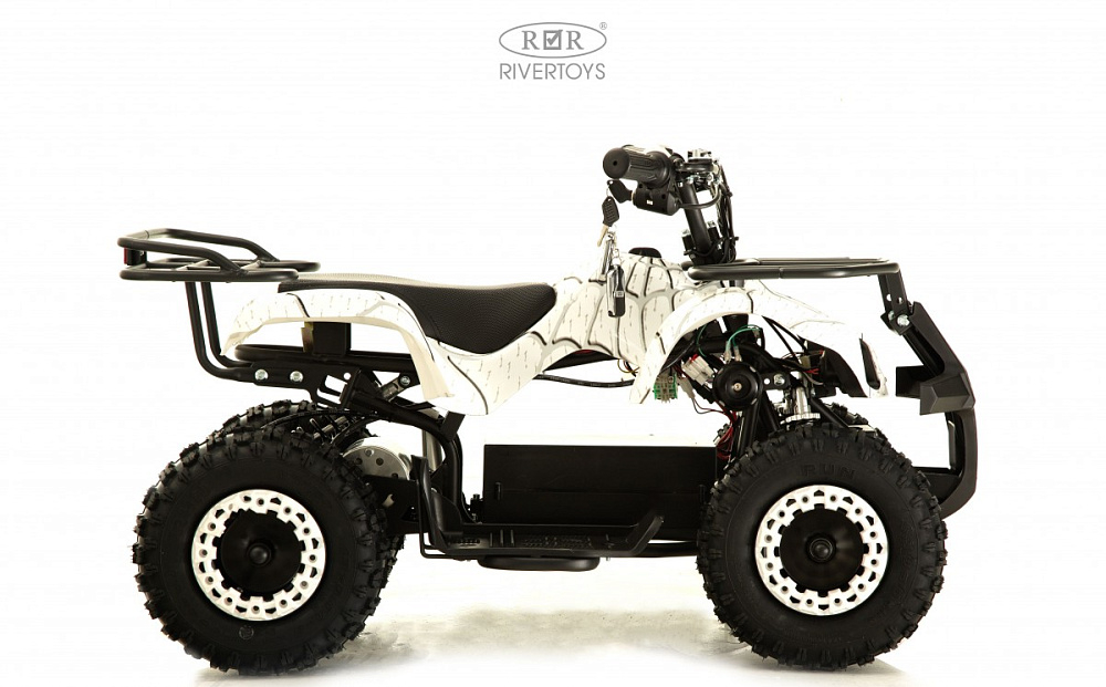 Детский электроквадроцикл RiverToys ANRI белый спайдер