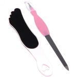 Набор педикюра в чехле 2шт «Manicure set», цвет микс, (шлифовка и пилка), 22*6см