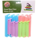 Зажим для пакета «Ассорти» 12шт (6шт*9,5см, 6шт*7см)