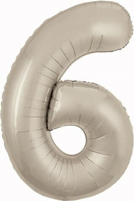 Р Цифра 6 Slim Кремовый (40''/102 см)