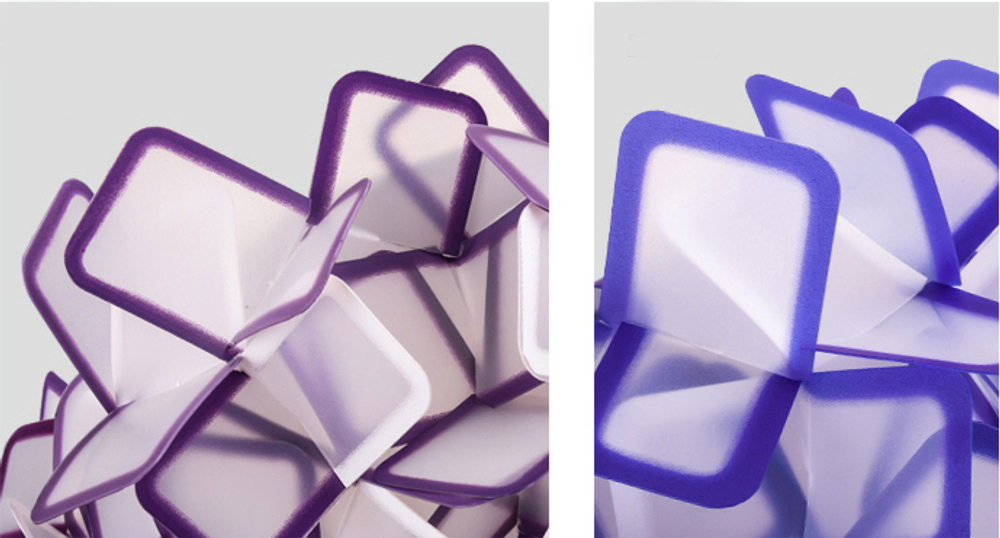 Pendant design lamp Clizia by Slamp D53 (purple)