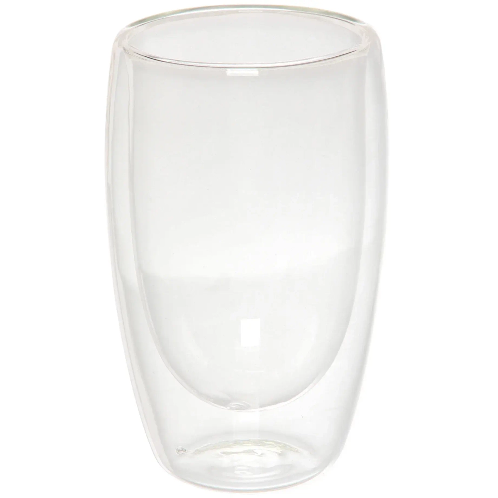 Стакан стеклянный с двойными стенками 450мл «Хай-Тек» классика