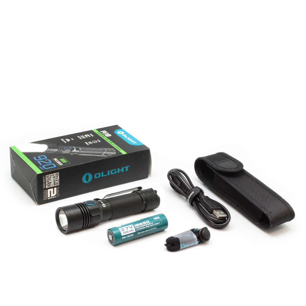 Фонарь светодиодный Olight R18 (комплект)