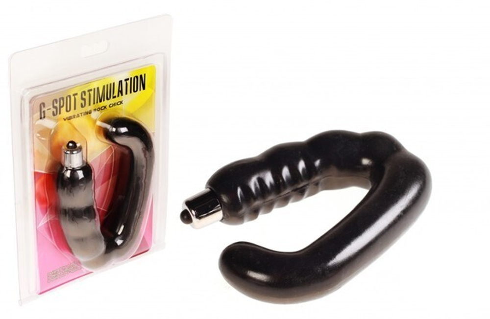 Стимулятор точки G с клиторальным масажером G-Spot Stimulation (Цвет: черный)