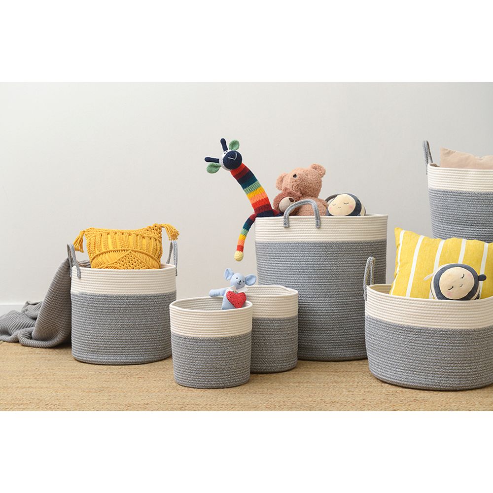 Кашпо Gerd, Ø30х29 см кремовое/светло-серое