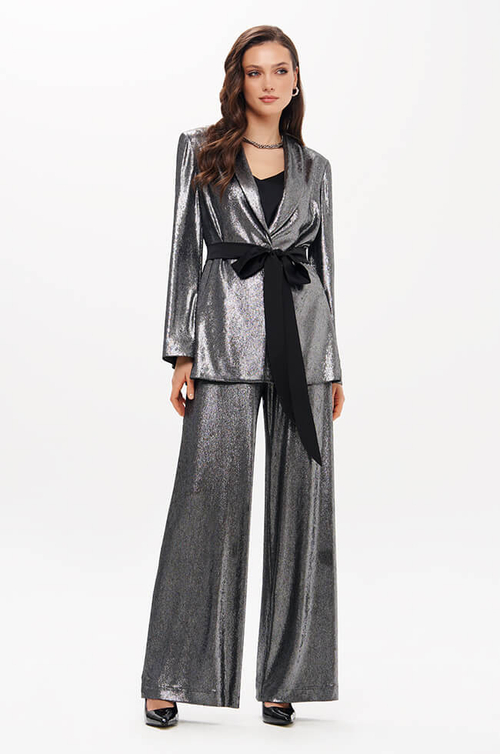 1957 Жакет женский (серебристо-черный)