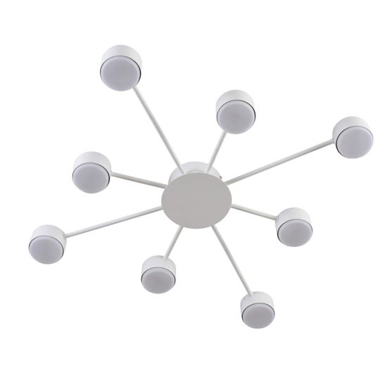 8343/8C COMFI LN26 252 белый, металл Люстра GX53 LED 8*7W 220V TORINA