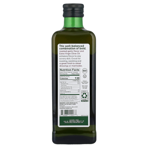 California Olive Ranch, Оливковое масло холодного отжима, чеснок, 750 мл (25,4 жидк. Унции)