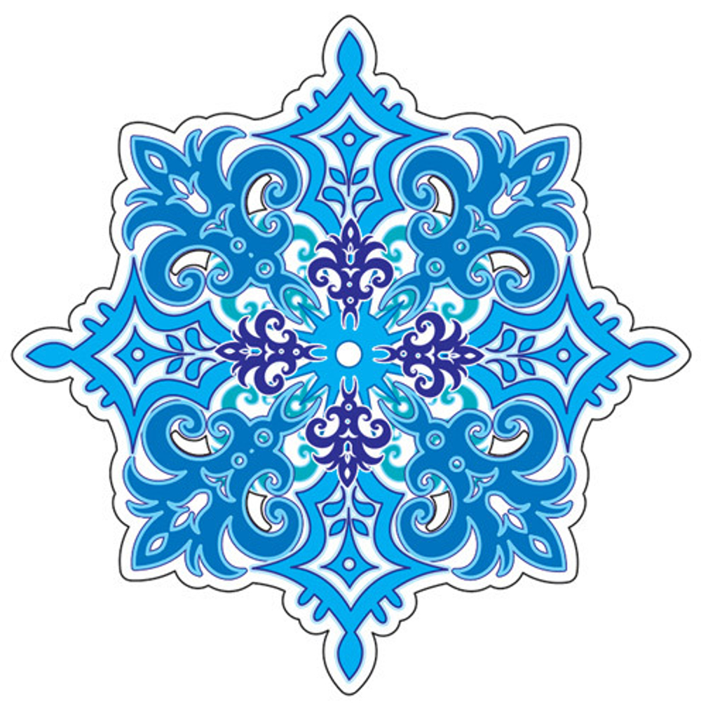 Комплект украшений "С Новым годом!" 12 видов