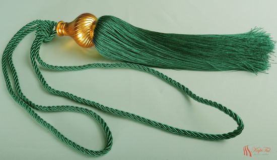 Подхваты-кисти для штор 2шт. изумруд