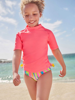 Рашгард с коротким рукавом для девочки Next N16-678, Розовый