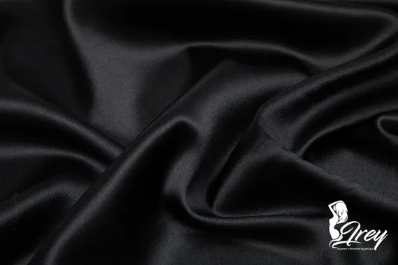 Шелк натуральный с эластаном, Италия, черный