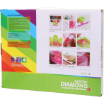 Алмазная мозаика на подрамнике с полным заполнением «МИР ЯРКИХ КРАСОК», яркая сирень, 30*40 см