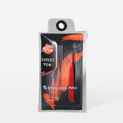 Пинцет EXPERT 11 TYPE 4мм (П-49) узкие скошенные кромки Красный (TE-11/4) СТАЛЕКС