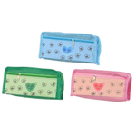 Пенал-косметичка Basir без наполнения, 20,5*9*4 см, серия "Сердце", с боковым карманом, ассорти