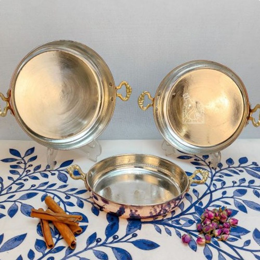 Медная сковородка с двумя ручками Exirmes 30220393 Иран Медная сковородка с двумя ручками Exirmes 30220393 Иран