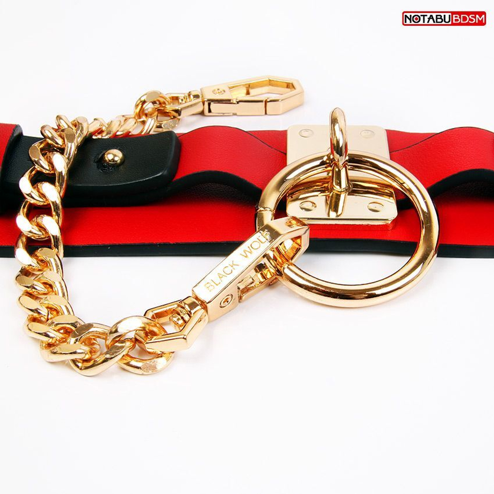 Большой эротический набор БДСМ в красном исполнении (Цвет: красный)