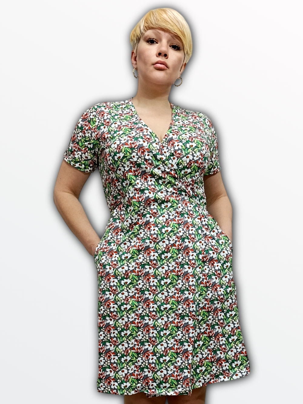 235400 Халат женский разноцветный, микс (54)