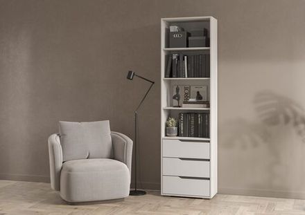 Стеллаж Алиса СТЛ-600 (белый/ белый гладкий), Интерьер Центр, г.Пенза