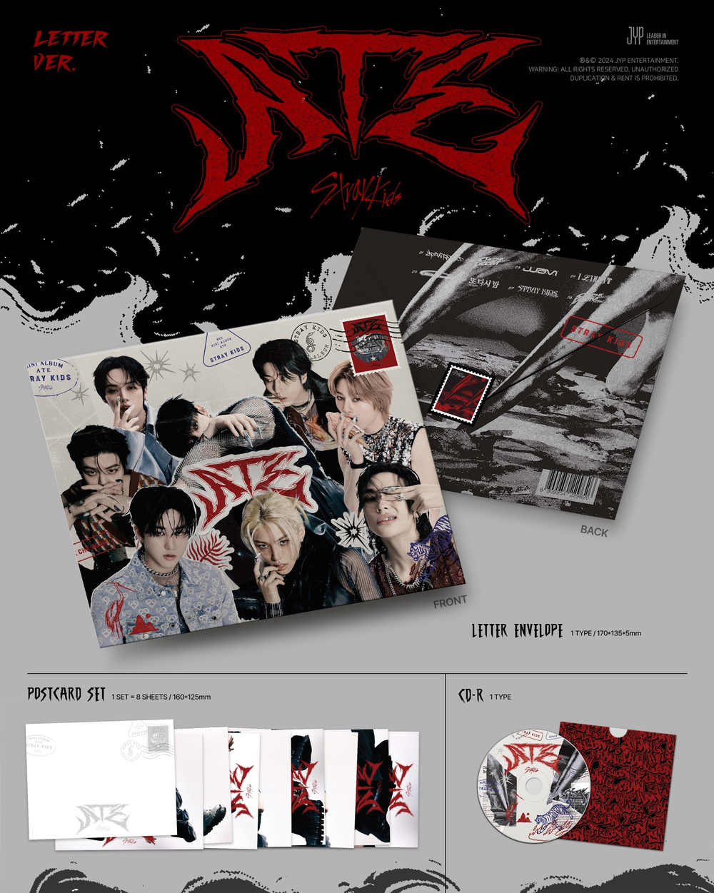 Альбом Stray Kids - ATE (Letter Ver.)