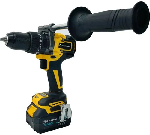 Дрель-шуруповерт, 40 мм, 20 В, 2200 об/мин, патрон - быстрозажимной, разноцветный, надежный