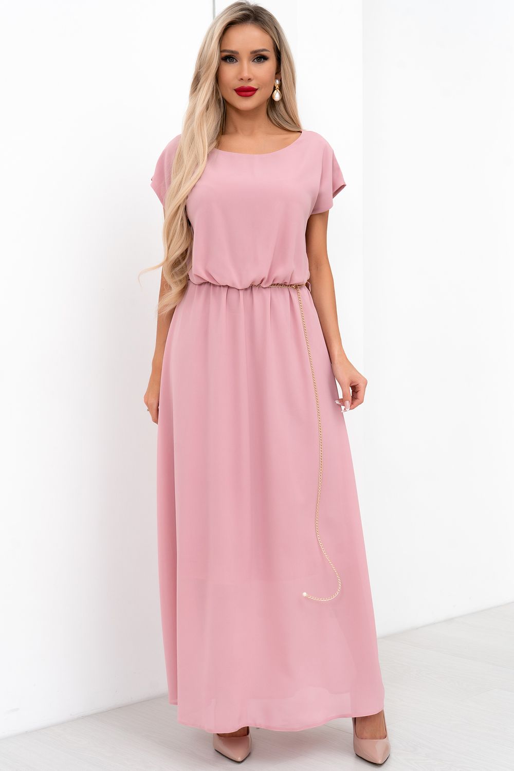 Платье Симона (пудровый) Р11-1161/9 Nikol