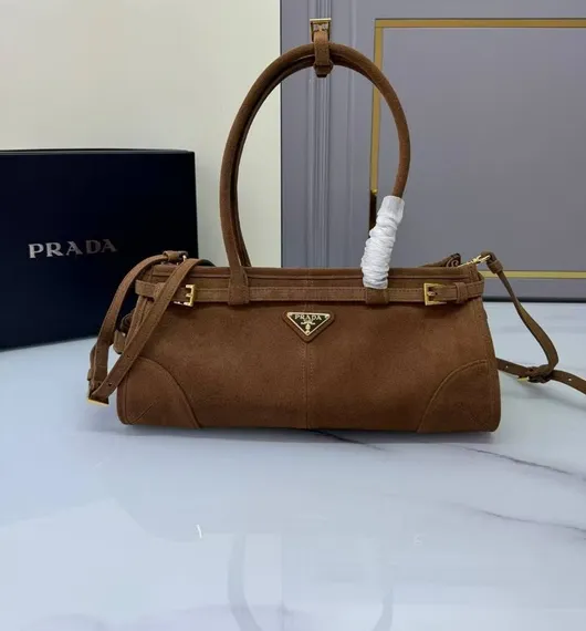 Сумка Prada Bonnie средняя замшевая