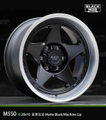 Диск колёсный литой BLACK MUD M550 R18 8.5 ET0 Matte Black / Machined Lip