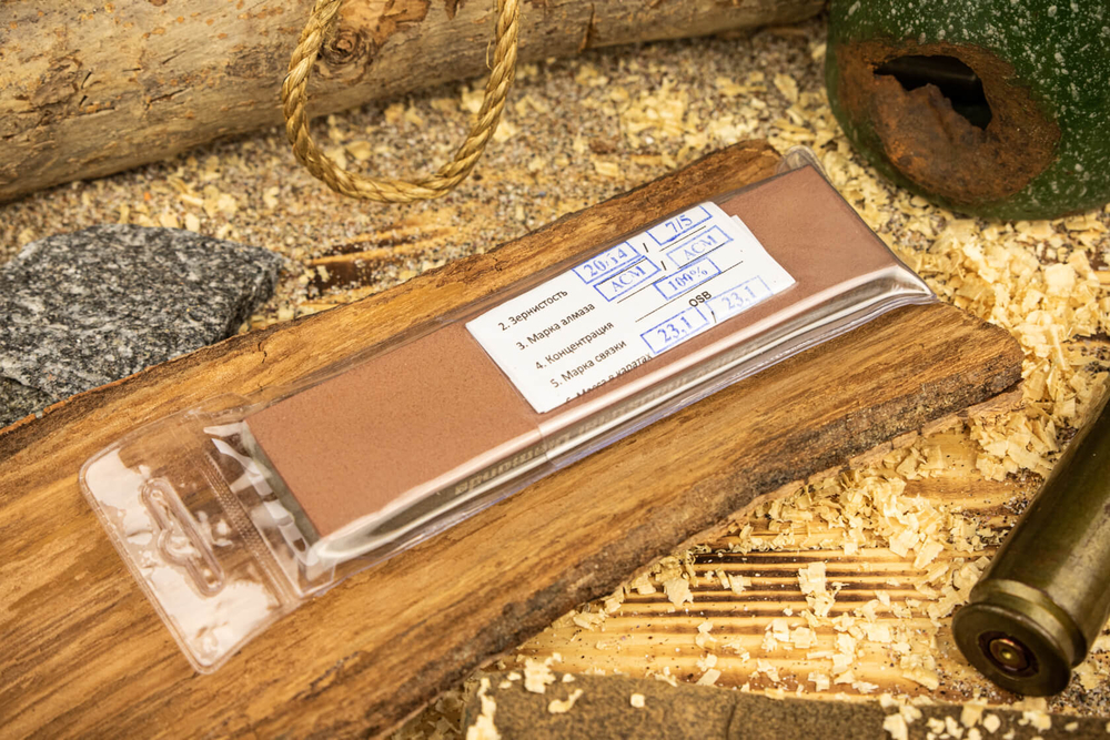 Брусок двухсторонний 150x35x10x1x1 АС4-АС4 100/80-50/40 25% 11,6 карат