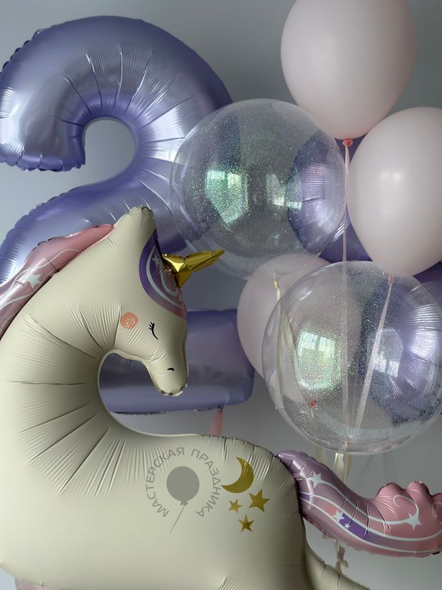 Воздушные шары с единорогом №8719