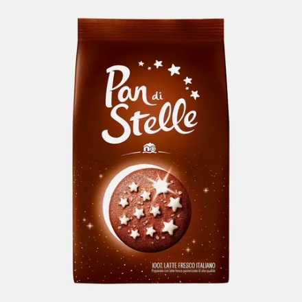 Печенье с какао и шоколадом Mulino Bianco Pan di Stelle 350г