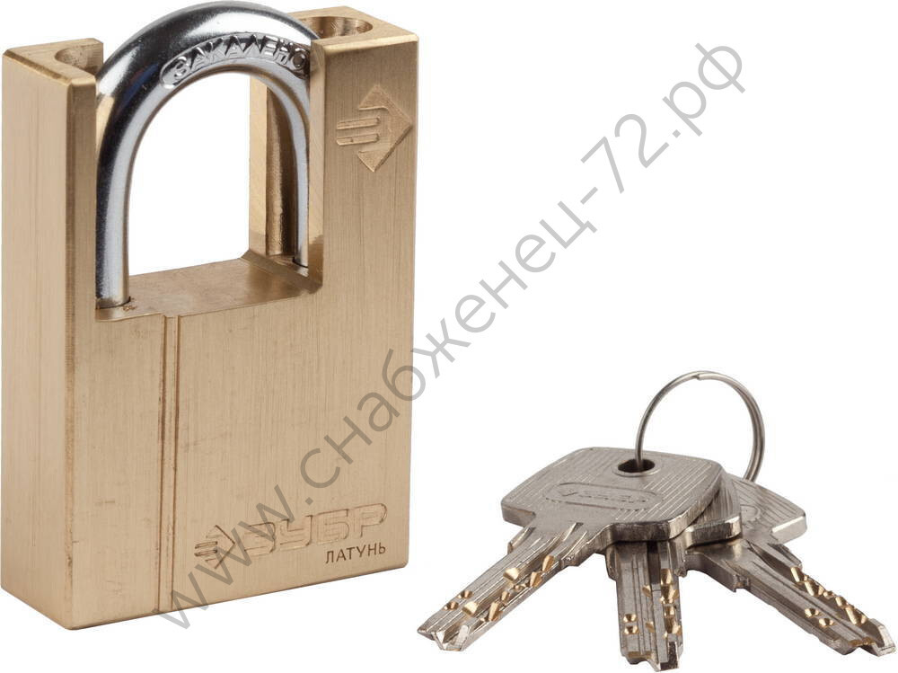 ЗУБР 50 мм, дополнительная защита дужки, навесной замок (37297-50)