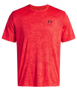 Мужская теннисная футболка Under Armour Tech Novelty - racer red/black