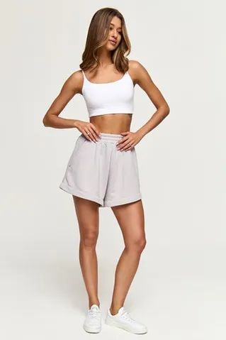 Шорты укороченные  дымчатого цвета