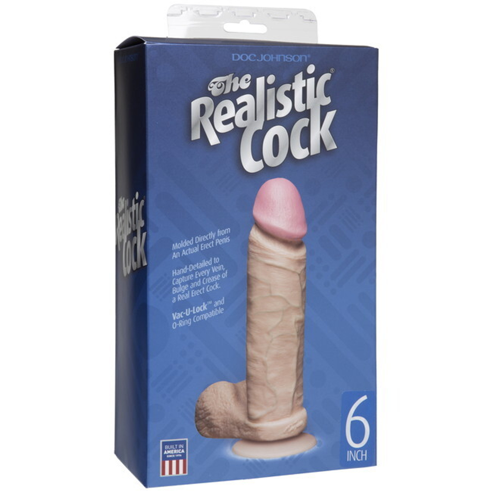 Реалистик 6''The Realistic Cock (Цвет: телесный)