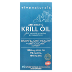 Viva Naturals, масло антарктического криля с астаксантином, 60 капсул Caplique