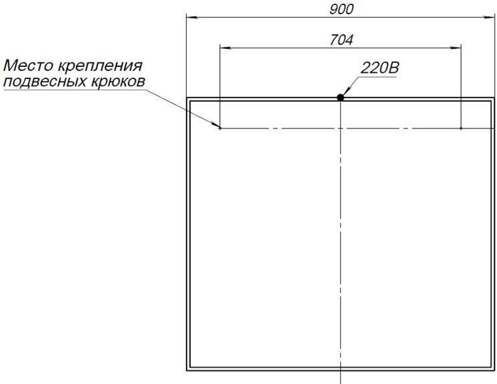 Зеркало Aquanet Nova Lite 90 дуб рошелье LED