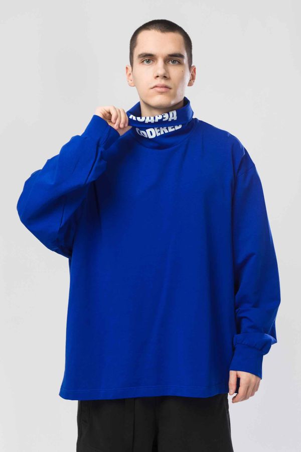 Водолазка оверсайз Rollneck Wide Coderedneck василек - фото 4