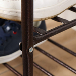 Полка для обуви, мет-л, 3 секц, 44х33х50 см, с сиден, медный антик, Nika, Б1/А