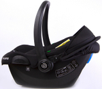 Детская коляска Peppy Monaco 3 в 1 с автокреслом Rise Brilliant black (черный), рама черный глянец