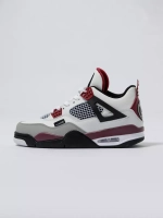 Кроссовки  JORDAN 4 RETRO (бел.-крас.)