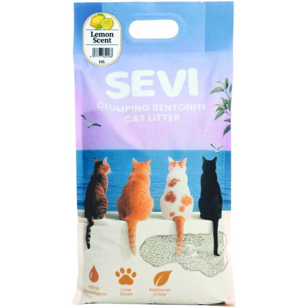 Наполнитель бентонит Sevi Лимон 5 л