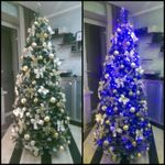 Заснеженная елка с шишками «Снежная королева» (пвх) 180 см / 1.8 м