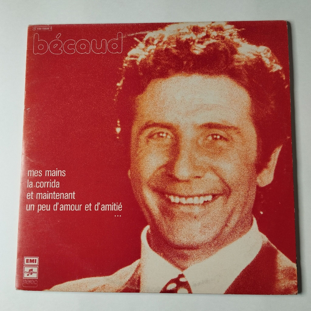 Винтажная виниловая пластинка LP Gilbert Becaud Жильбер Беко (France 1975)