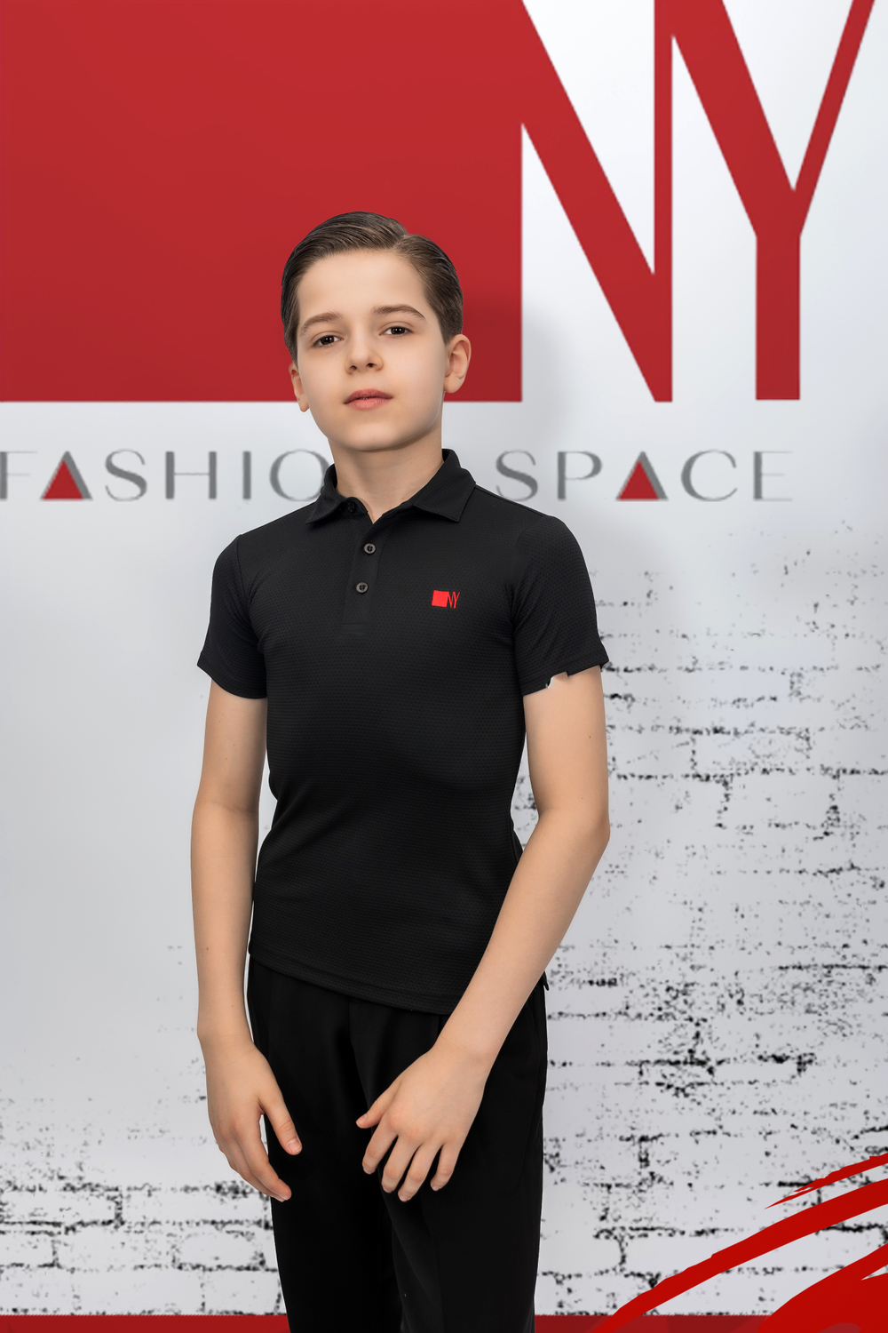Поло Kids Regular-Fit Black