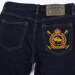 Зауженные женские джинсы Ralph Lauren Sport с крупной вышивкой на заднем кармане, S (27x30)